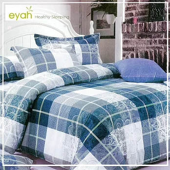 【eyah】台灣舒適綿密柔絲絨雙人床包枕套3件組-動感旋律