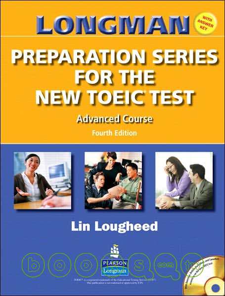 Longman preparation series for the new TOEIC test.