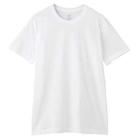[MUJI 無印良品]男棉天竺圓領短袖衫/2入白色XL