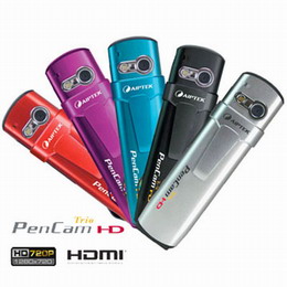 天瀚科技Aiptek Pencam Trio HD高畫質筆型三合一攝影機(銀色)