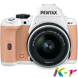 PENTAX K-r+18-55L白色單鏡組+橘色握把(公司貨)+Alice相機包+遙控器+8G+原電