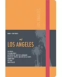 Los Angeles Visual Notebook: Orange Leather