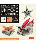 Origami Paper Ukiyo-E Bird Prints, 48 Sheets