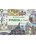 Paris, Je T’aime: 20 Postcards Book