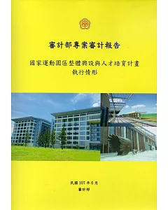 國家運動園區整體興設與人才培育計畫執行情形