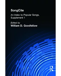 Songcite: An Index to Popular Songs, Supplement I