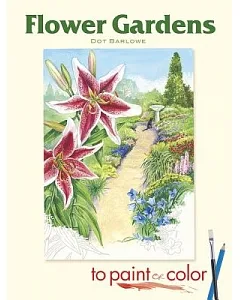 Flower Gardens to Paint or Color