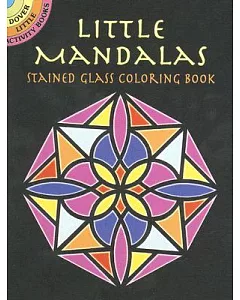 Little Mandalas Stained Glass Coloring Book