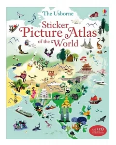 Sticker picture atlas of the world