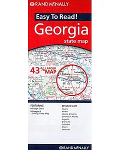 Rand McNally Easy to Read Georgia