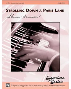 Strolling Down a Paris Lane: Intermediate Piano Solo