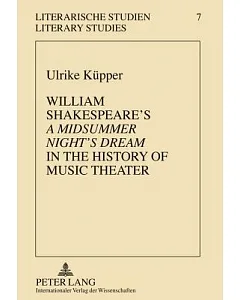 William Shakespeare’s A Midsummer Night’s Dream in the History of Music Theater