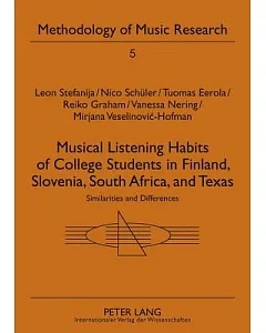 Musical Listening Habits of College Students in Finland, Slovenia, South Africa, and Texas: Similarities and Differences