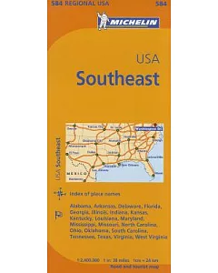 Michelin Map Southeast U.S.