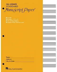 Standard Manuscript Paper: Yellow Cover
