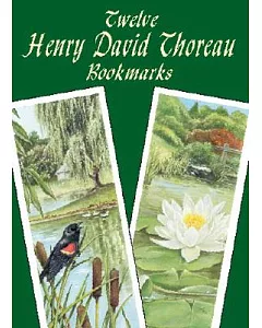 Twelve Henry david Thoreau Bookmarks