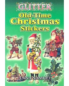 Glitter Old-Time Christmas Stickers