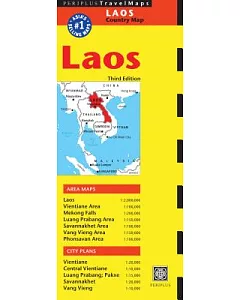 Periplus Travel Maps Laos