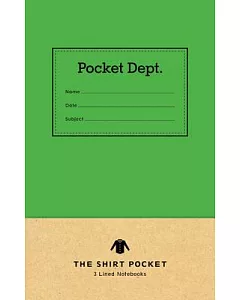 Pocket Dept. the Shirt Pocket Lined Notebooks