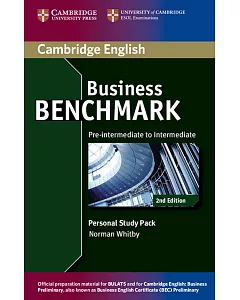 Business Benchmark Pre-Intermediate to Intermediate Bulats and Business Preliminary Personal Study Book