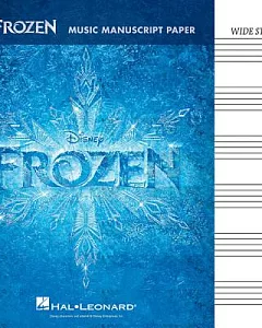 Frozen Music Manuscript Paper: Wide-Staff