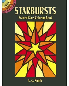 Starbursts Stained Glass Coloring Book