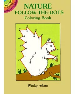 Nature Follow-The-Dots Coloring Book