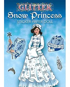 Glitter Snow Princess Sticker Paper Doll