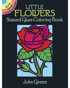 Little Flowers Stained Glass Coloring Book