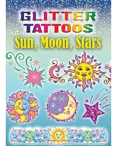 Glitter Tattoos Sun, Moon, Stars