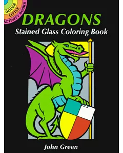 Dragons Stained Glass Coloring Book