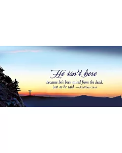 He Isn’t Here Easter Sunrise Offering Envelope 2015