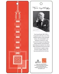 frank Lloyd Wright Taliesin West Gate Bookmark, Red