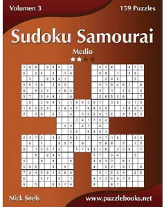 Sudoku Samurai: Medio, 159 Puzzles