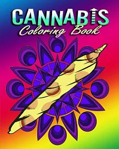 cannabis Adult Coloring Book: Stress Relieving Designs