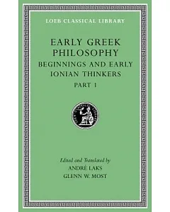 Early Greek Philosophy: Beginnings and Early Ionian Thinkers