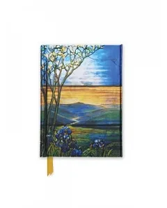 Tiffany Leaded Landscape With Magnolia Tree Foiled Pocket Journal