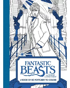 Fantastic Beasts and Where to Find Them: A Book of 20 Postcards to Colour