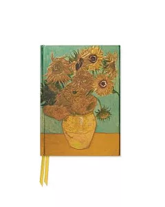 Van Gogh Sunflowers Foiled Pocket Journal