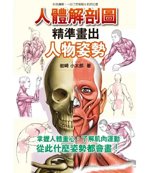 人體解剖圖 精準畫出人物姿勢：彩色圖解，一目了然骨骼&肌肉位置