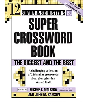 Simon and Schuster Super Crossword Puzzle Book 12