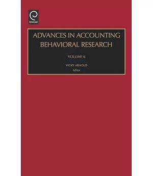 Advances in Accounting Behavioral Research