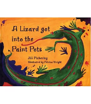 A Lizard Got into the Paint Pots