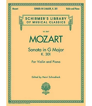Violin Sonata in G Major, K. 301, Violin/Piano: For Violin and Piano