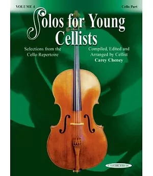 Solos for Young Cellists Cello Part and Piano Accompaniment