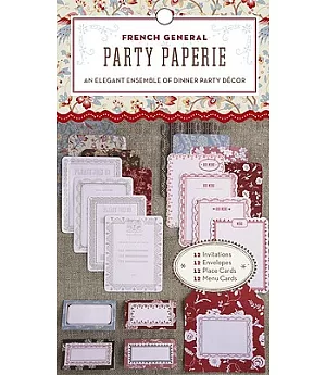 French General Party Paperie: An Elegant Ensemble of Dinner Party Decor