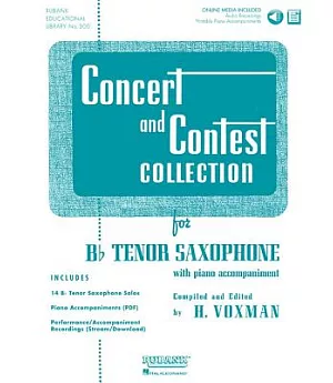 Concert and Contest Collection for B Flat Tenor Saxophone