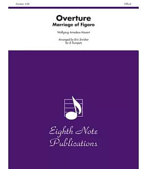 Overture-Marriage of Figaro: For 8 Trumplets; Difficult