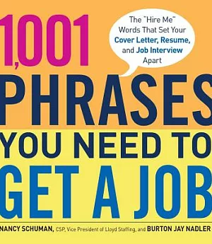 1,001 Phrases You Need to Get a Job: The 