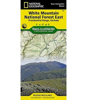 National Geographic Trails Illustrated White Mountains National Forest East: Presidential Range, Gorham: New Hampshire